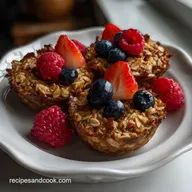 Snacks Saludables Recetas: Easy 50-Minute Baked Oatmeal Bites