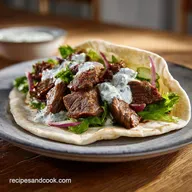 Beef Gyros With Tzatziki Recipe: For 6 Servings
