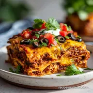 Chicken Enchilada Casserole: Creamy and Layered