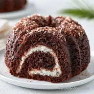 Chocolate Coconut Bundt Cake: Fudgy