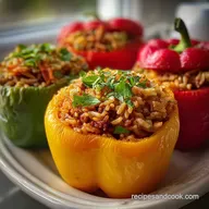 Stuffed Bell Peppers: Costco Style in 1 Hour