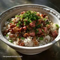 Crock Pot Hoppin John with Ham and Rice: Smoky & Tender