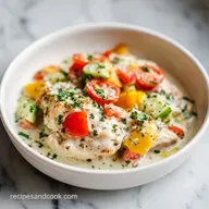 Crockpot Italian Chicken for 6 Servings