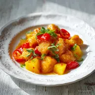 Sweet and Sour Chicken Slow-Cooked for 5 Servings