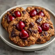 Dark Chocolate Cherry Cookies: Chewy