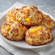 Peach Scones in 35 Minutes: Flaky