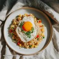Egg Fried Rice Recipe Using Leftover Rice