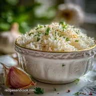 Flavored Rice Recipe with Garlic and Herbs in 30 Minutes
