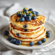 Lemon Blueberry Pancakes in 25 Minutes