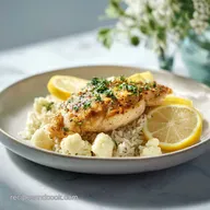 Lemon Chicken and Rice with Cauliflower