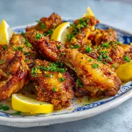 Lemon Garlic Chicken Wings for 4 Servings