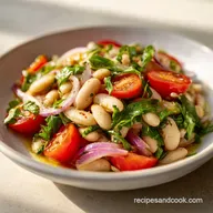 Mediterranean White Bean Salad: Zesty & Creamy