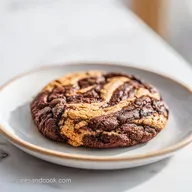 Peanut Butter Brownie Swirl Cookies: Chewy Texture for 18 Servings