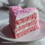 Pink Heart Shaped Cake