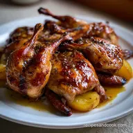 Quail Recipes: Roast with Sticky Apple Easy Cider Glaze