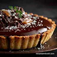 Tart Recipe: Decadent Salted Caramel Dark Chocolate Ganache
