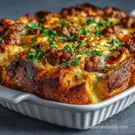Breakfast Casserole: Make Ahead Sausage Sourdough Strata