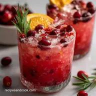 Christmas Cocktails: Best Spiced Cranberry Gin Fizz Recipe