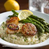 Spring Meals: Lemon Asparagus Risotto with Seared Scallops