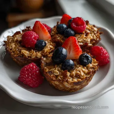 Snacks Saludables Recetas: Easy 50-Minute Baked Oatmeal Bites