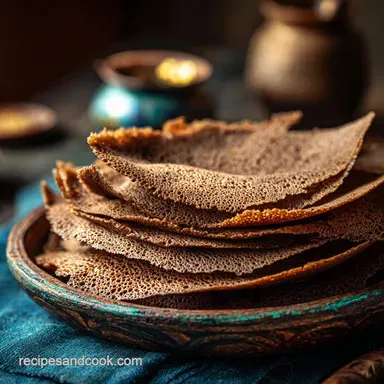 Injera: Authentic Teff Flatbread Recipe (Gluten-Free Spongy) Recipe Card