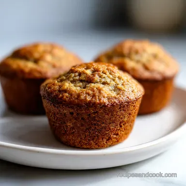 Banana Oatmeal Muffins in 28 Minutes