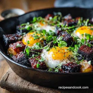 Black Pudding Hash: The Ultimate Crispy British Brunch Recipe Recipe Card