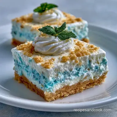 Blue Raspberry Bars with Cream Cheese Recipe Card