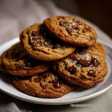 Cookie Recipes: The Ultimate Brown Butter Chocolate Chip Cookies Recipe Card
