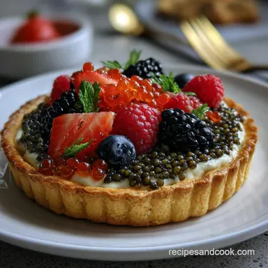 Perfectly Chic And Easy New Years Eve Caviar Tart
