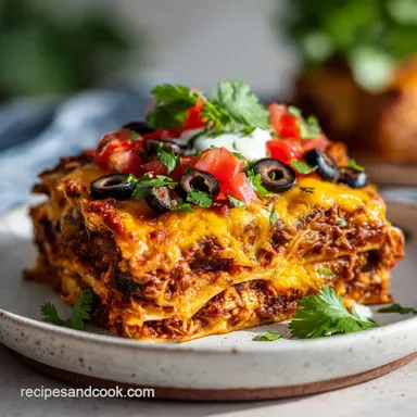 Pioneer Woman Chicken Enchilada Casserole Recipe for 8 Servings