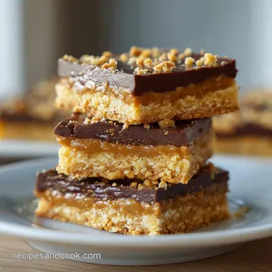 Chocolate Peanut Butter Bars: No-Bake Recipe Card