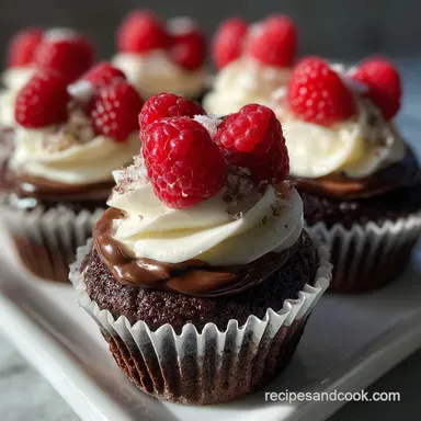 Decadent and Easy Chocolate Raspberry Cupcake Recipe: Baked in 20 Minutes Recipe Card