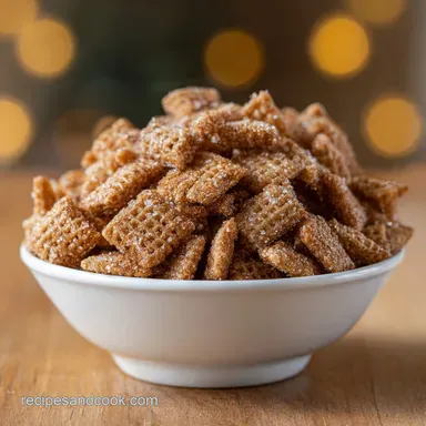 Homemade Cinnamon Sugar Chex Mix in 20 Minutes