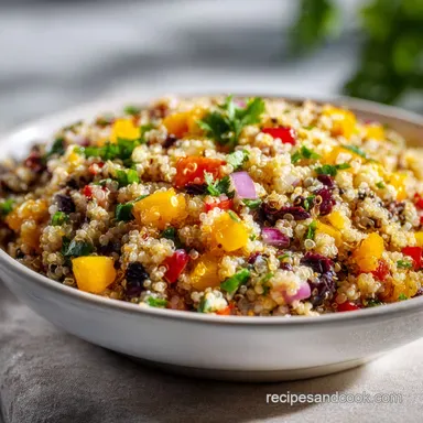 Costco Quinoa Salad Recipe Make-Ahead Recipe Card