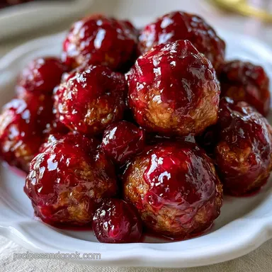 Cranberry Meatballs: Party-Ready