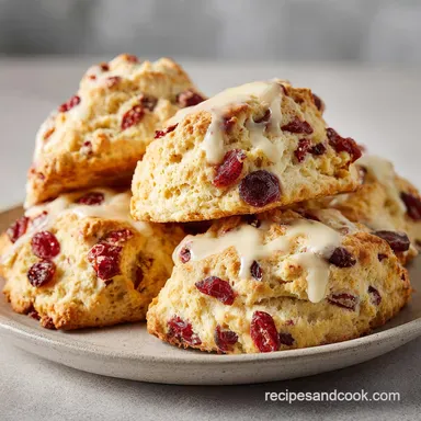 Cranberry Orange Sour Cream Scones in 37 Minutes Recipe Card
