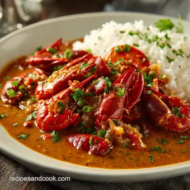Crawfish Recipes Authentic Louisiana &Eacute;touff&eacute;e with Rich Roux Recipe Card