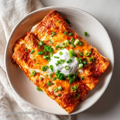 Giada Chicken Enchiladas Recipe: Creamy Baked for 6 Servings Recipe Card
