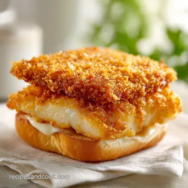 The Ultimate Crispy Fried Cod Sandwich: Ready in 25 Minutes Recipe Card