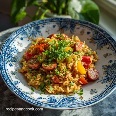 Crockpot Jambalaya with Chicken for 8 Servings