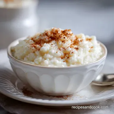 Crockpot Rice Pudding with Uncooked Rice Recipe Card