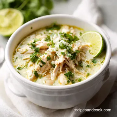 White Chicken Chili: Slow-Cooked for 8 Servings
