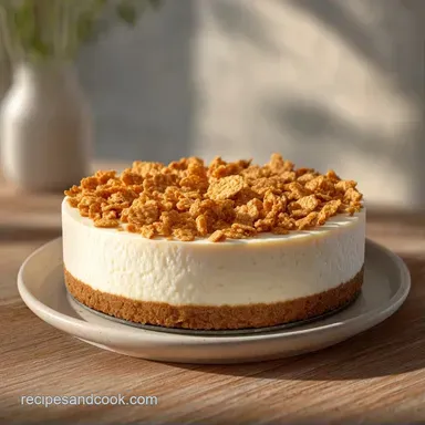 Day 148 Cinnamon Crunch Cheesecake Baked Recipe Card