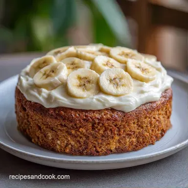Day 22 Banana Cake for 12 Servings Recipe Card