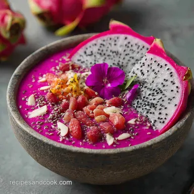 Dragon Fruit Recipes: The Electric Pink Smoothie Bowl (10-Minute Prep)