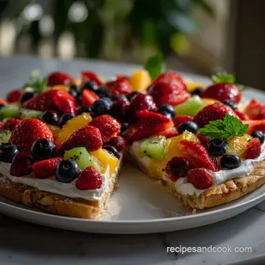 Fruit Pizza Sugar Cookie: Perfect Chewy Crust Recipe Card