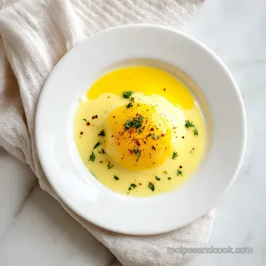 Mock Hollandaise Sauce Recipe for 4 Servings Recipe Card