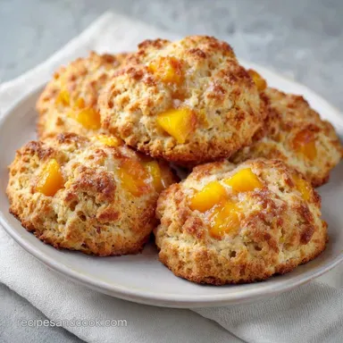 Peach Scones in 35 Minutes: Flaky