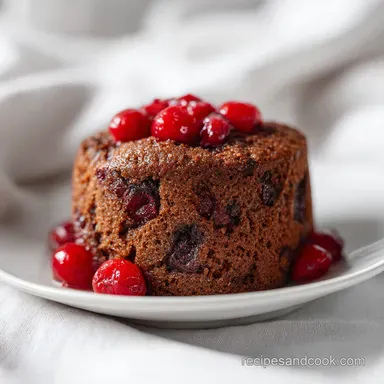 Christmas Fruitcake Traybake: 16 Bars Recipe Card
